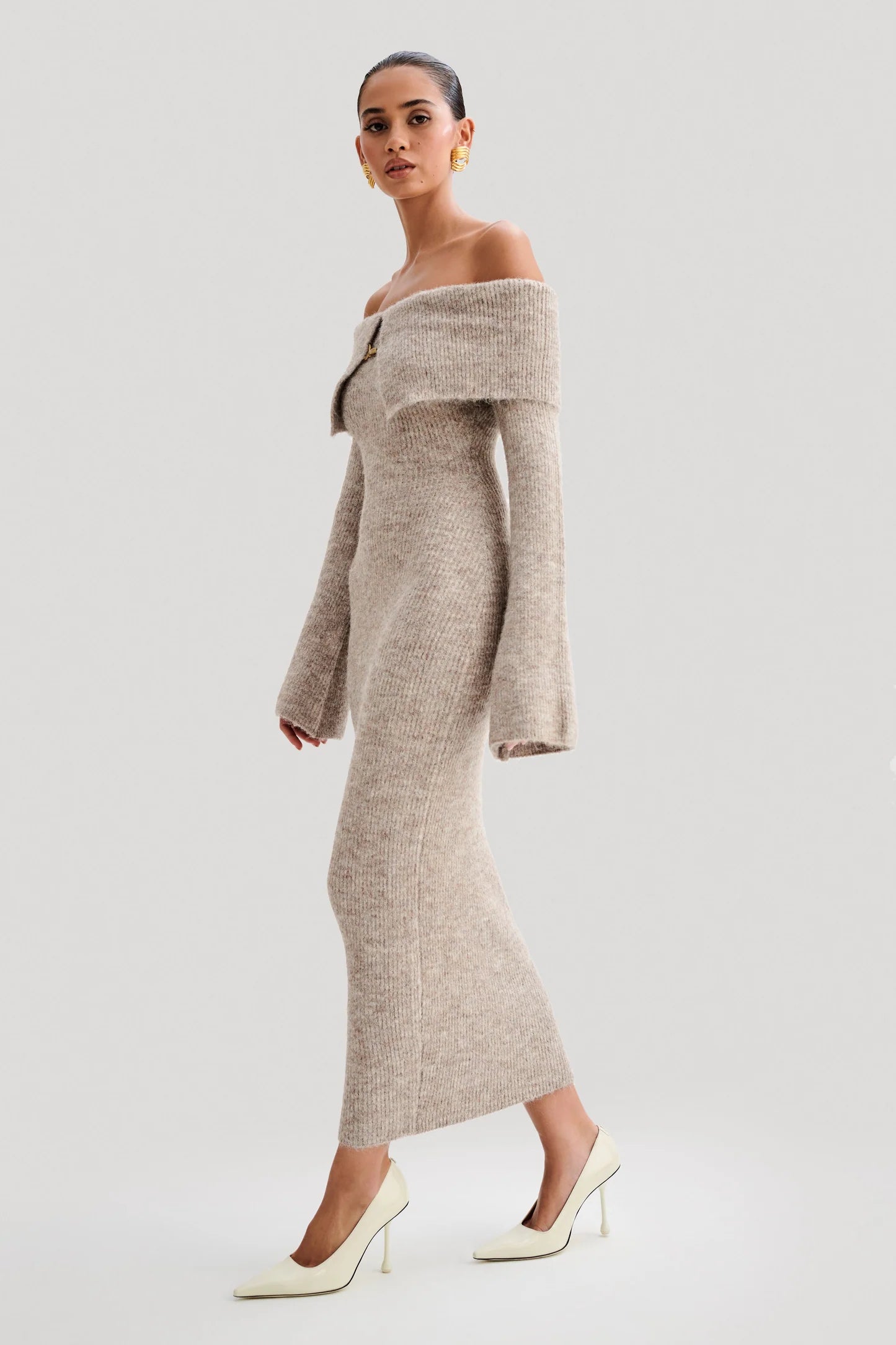 Luna | Off-Shoulder Knit Dress
