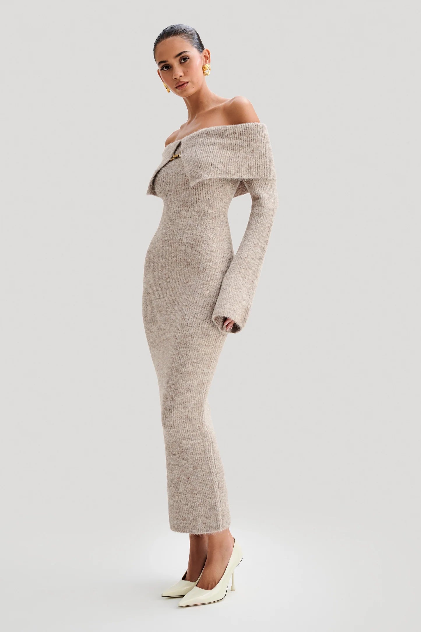 Luna | Off-Shoulder Knit Dress