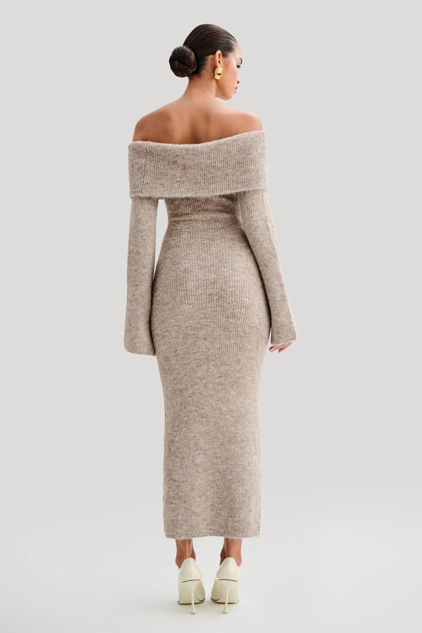 Luna | Off-Shoulder Knit Dress